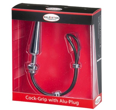 MALESATION Cock-Grip with Alu-Plug medium, chrome